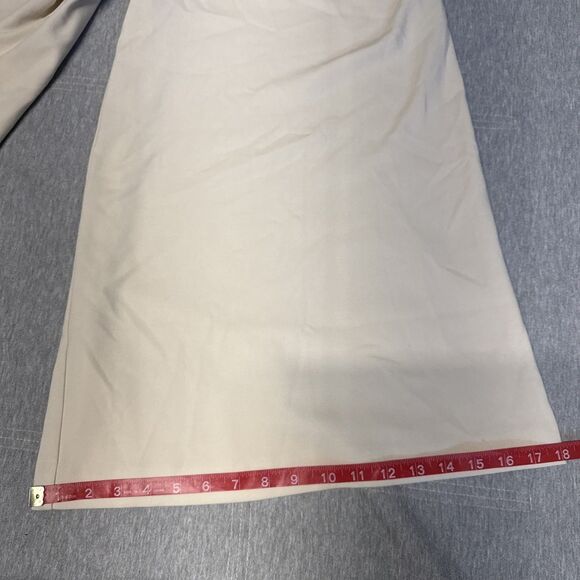 Anthropologie Maeve Tan Culottes Cropped Wide Leg Pants Womens 8 Belted Stretchy - Picture 6 of 14